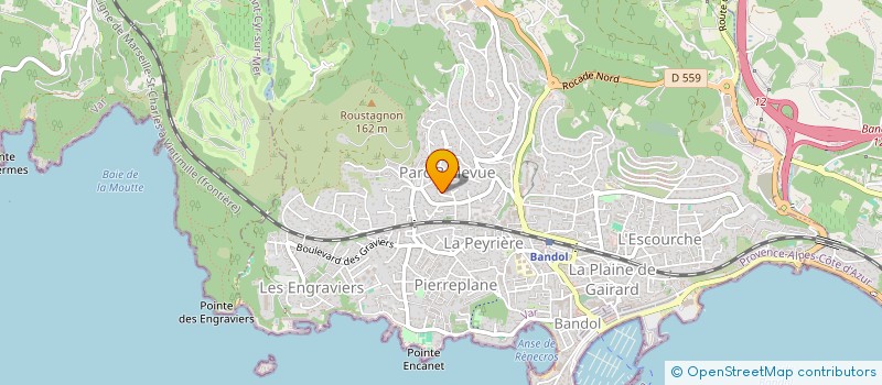 localisation de l'entreprise SCI SOFICA à BANDOL
