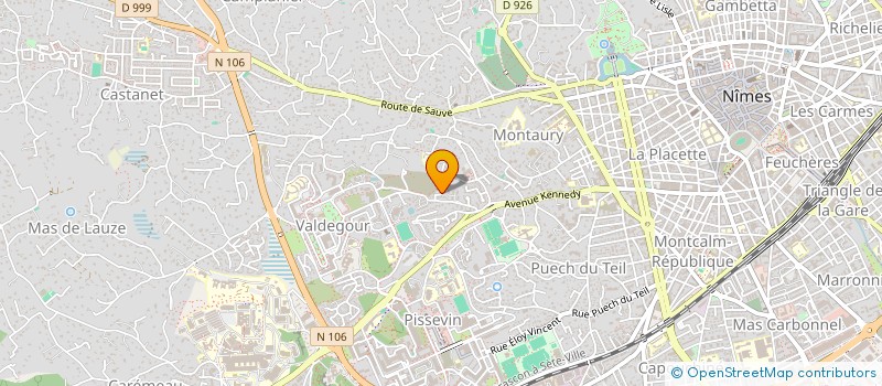 localisation de l'entreprise SCI SOFICA  NIMES