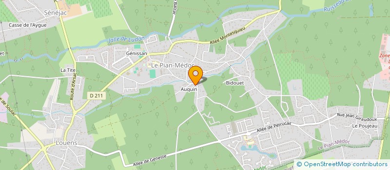 localisation de l'entreprise SCI SOFICOM  LE PIAN-MEDOC