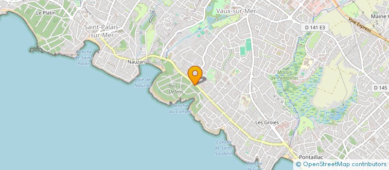 localisation de l'entreprise SCI SOFIGO  VAUX-SUR-MER