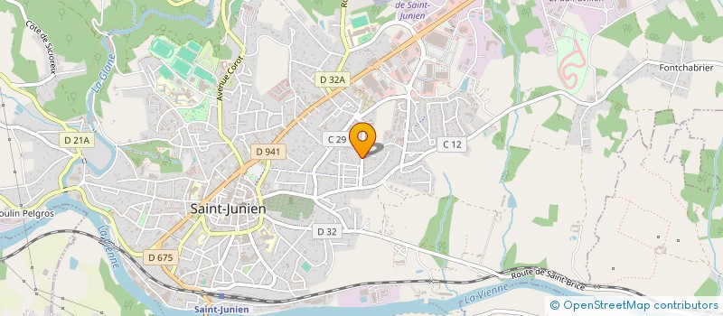 localisation de l'entreprise SCI SOFIGUI à SAINT-JUNIEN