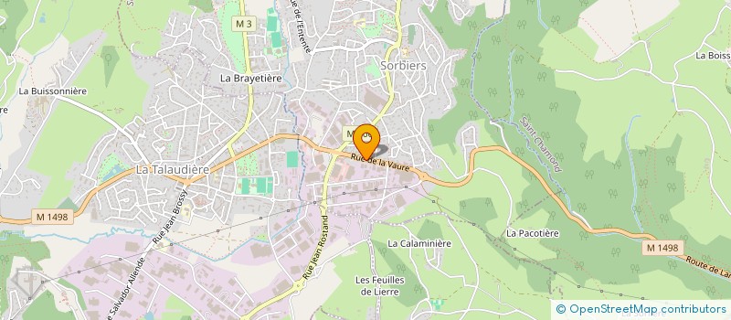 localisation de l'entreprise SCI SOFILO  SORBIERS