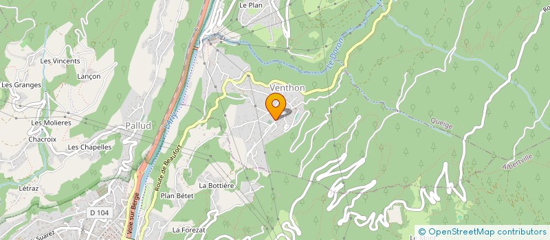 localisation de l'entreprise SCI SOFIMMO B à ALBERTVILLE