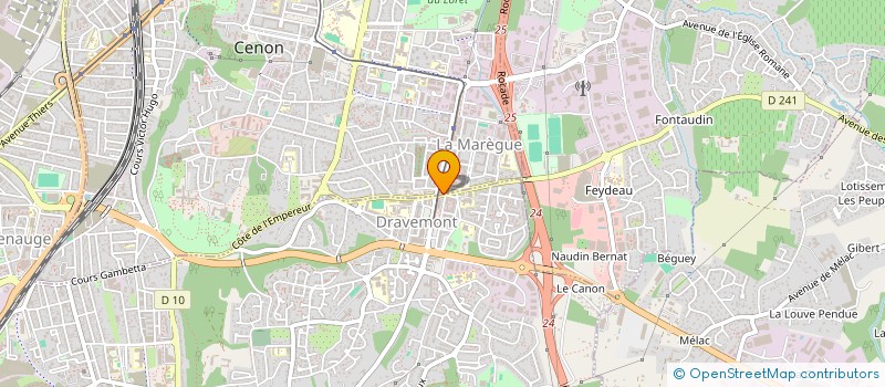 localisation de l'entreprise SCI SOFIMO  CENON