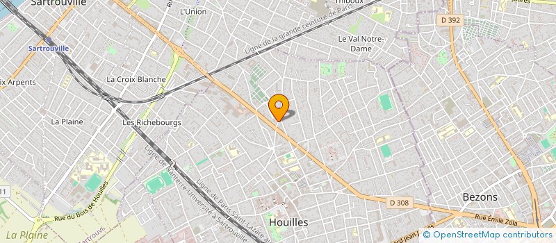 localisation de l'entreprise SCI SOFKA  HOUILLES