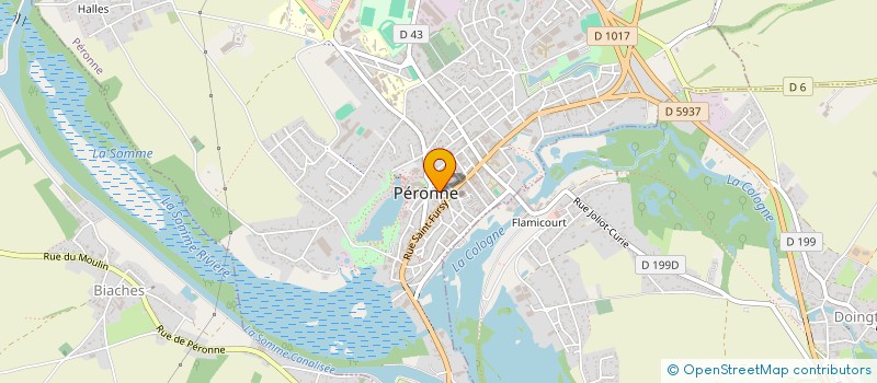 localisation de l'entreprise SCI SOFLO à PERONNE
