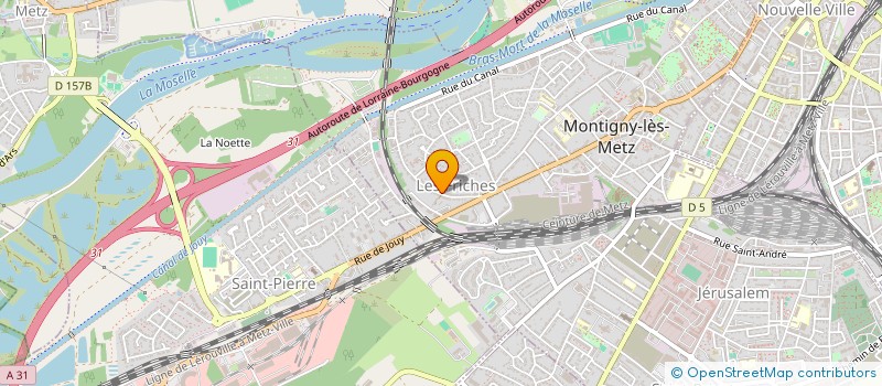 localisation de l'entreprise SCI SOFLOGEO à MONTIGNY-LES-METZ