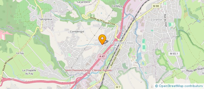 localisation de l'entreprise SCI SOFO  LA GRAND-CROIX