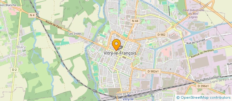 localisation de l'entreprise SCI SOFRA à VITRY-LE-FRANCOIS