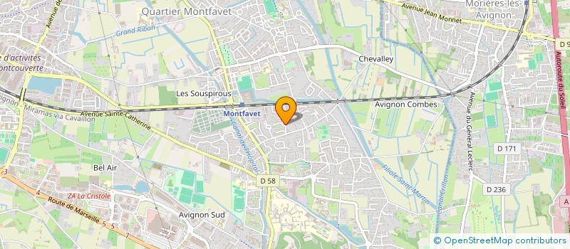 localisation de l'entreprise SCI SOFRADA  AVIGNON