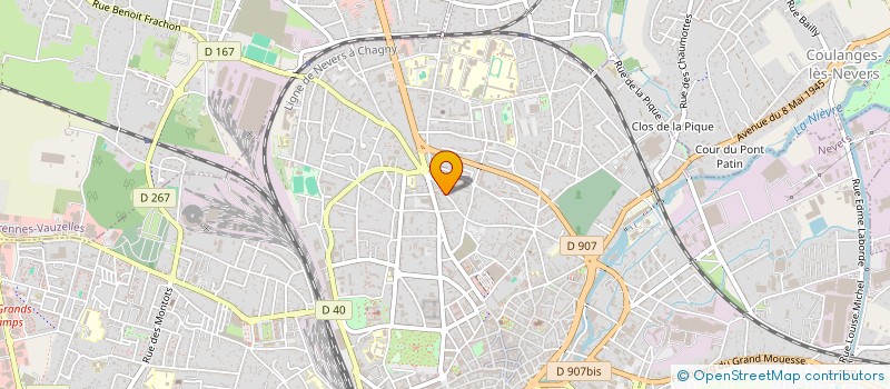 localisation de l'entreprise SCI SOFRAMA à NEVERS