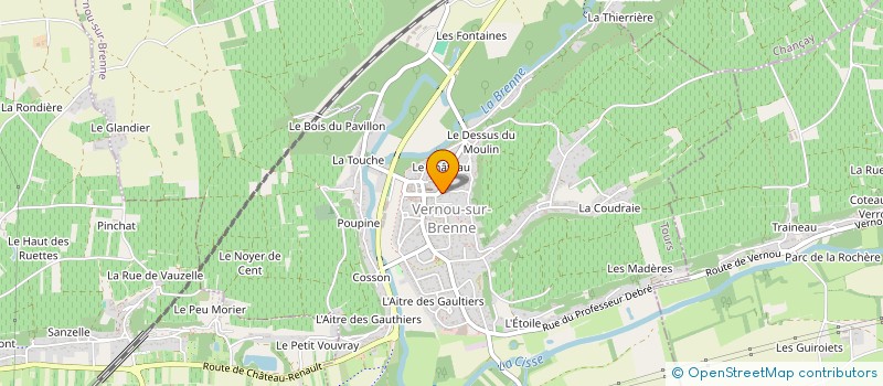 localisation de l'entreprise SCI SOFRAMIM à VERNOU-SUR-BRENNE