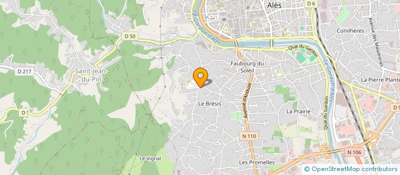 localisation de l'entreprise SCI SOFRANEV  ALES