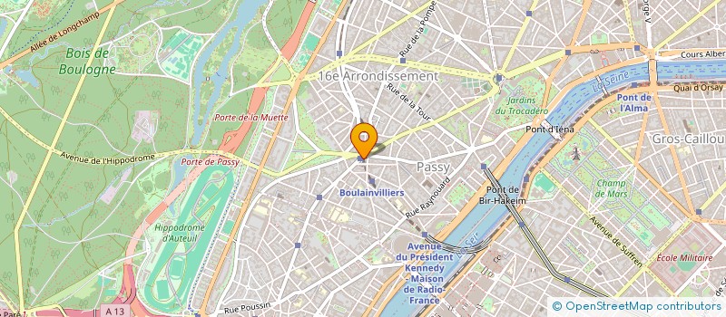 localisation de l'entreprise SCI SOFRAPARIM  PARIS