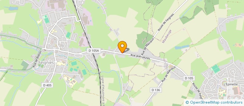 localisation de l'entreprise SCI SOFRARLOPIMO  FEIGNIES