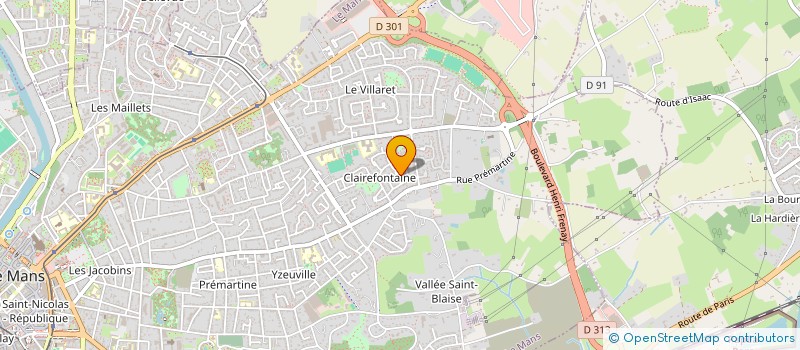 localisation de l'entreprise SCI SOFRAX  LE MANS