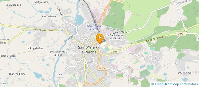 localisation de l'entreprise SCI SOFRE à SAINT-YRIEIX-LA-PERCHE