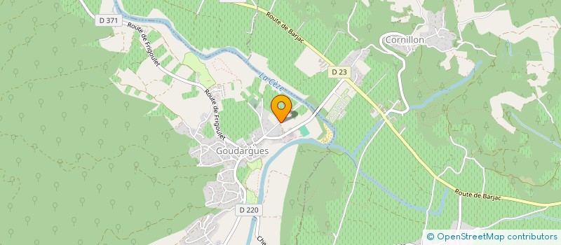 localisation de l'entreprise SCI SOFREBA  GOUDARGUES