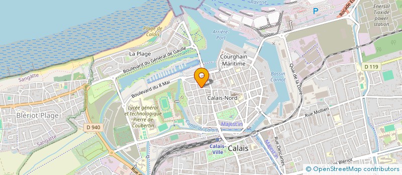 localisation de l'entreprise SCI SOFRED  CALAIS