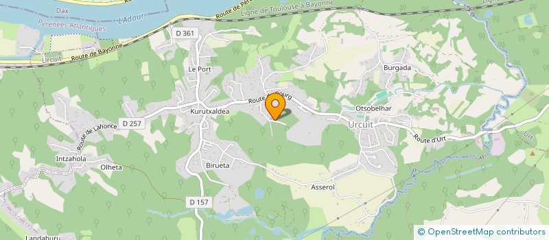 localisation de l'entreprise SCI SOFTH  URCUIT