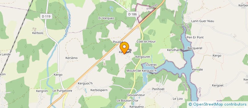 localisation de l'entreprise SCI SOFTOL  CARNAC