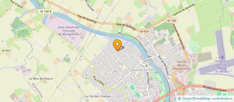 localisation de l'entreprise SCI SOGE  WAMBRECHIES