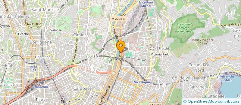 localisation de l'entreprise SCI SOGEBA à NICE
