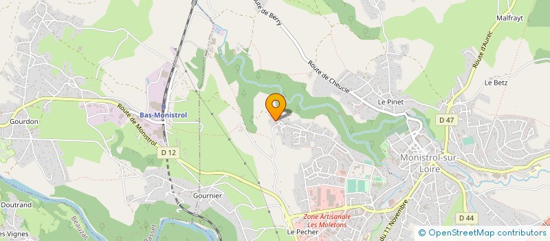 localisation de l'entreprise SCI SOGECA  MONISTROL-SUR-LOIRE