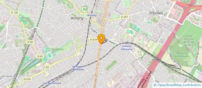 localisation de l'entreprise SCI SOGECORA à ANTONY