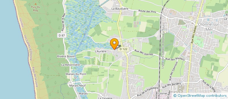 localisation de l'entreprise SCI SOGEDAC à L'ILE-D'OLONNE