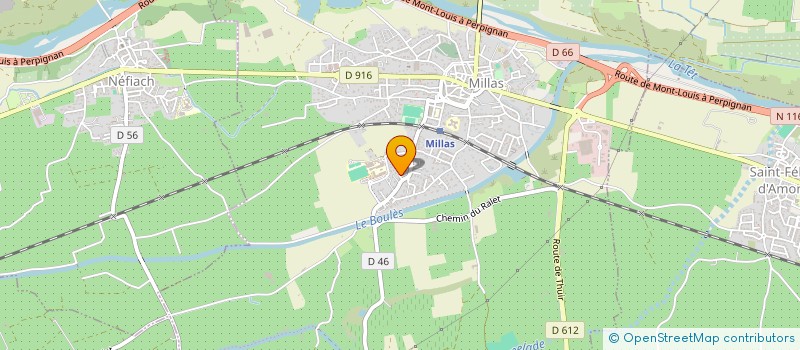 localisation de l'entreprise SCI SOGEFRANKLIN  MILLAS