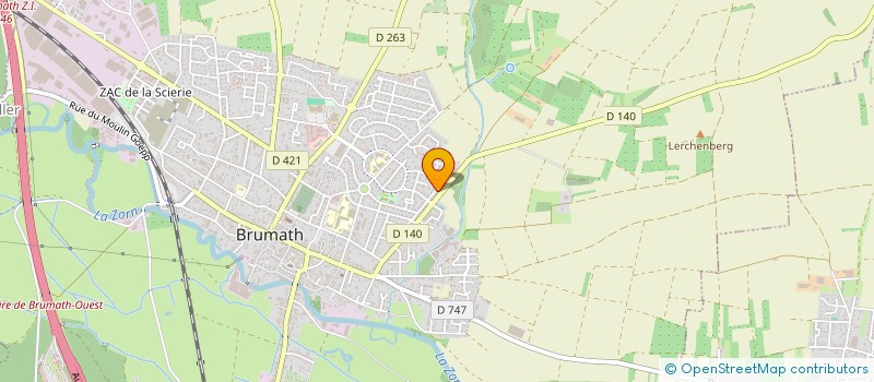 localisation de l'entreprise SCI SOGEWEB  BRUMATH