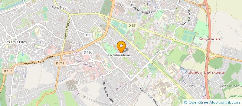 localisation de l'entreprise SCI SOGEY à MIGNALOUX-BEAUVOIR