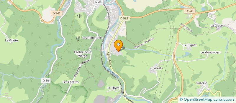 localisation de l'entreprise SCI SOGICO  MOUTIER-ROZEILLE