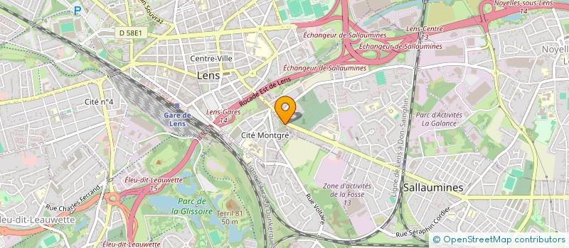 localisation de l'entreprise SCI SOGILENE  LENS