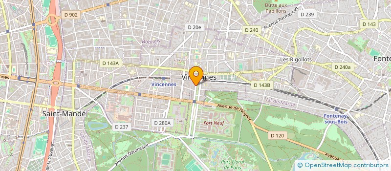 localisation de l'entreprise SCI SOGILU à VINCENNES