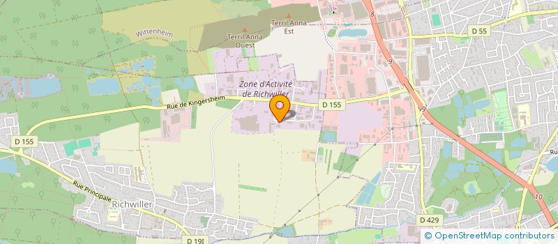 localisation de l'entreprise SCI SOGIM J.H.G.  RICHWILLER