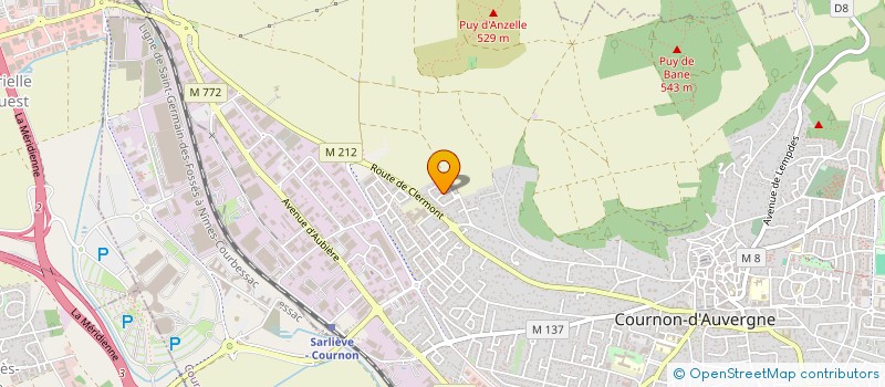 localisation de l'entreprise SCI SOGIMO VII  COURNON D AUVERGNE