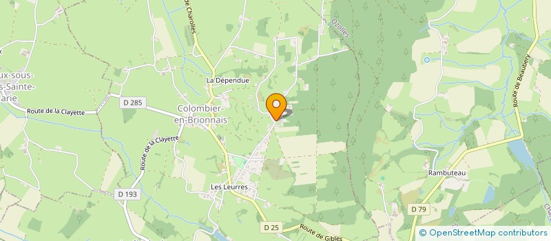 localisation de l'entreprise SCI SOGOPI  COLOMBIER-EN-BRIONNAIS