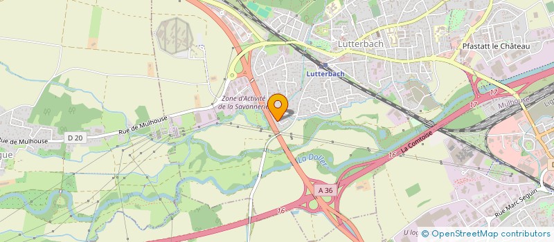 localisation de l'entreprise SCI SOGUAN  LUTTERBACH