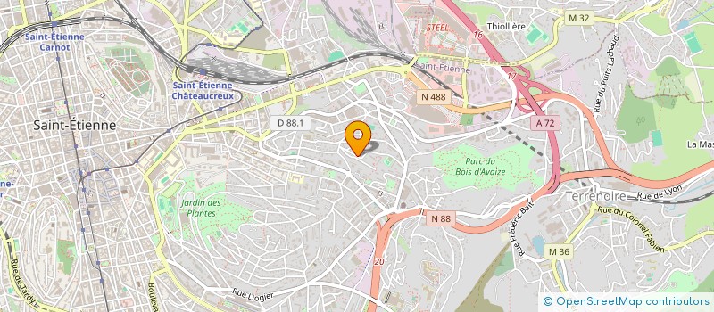 localisation de l'entreprise SCI SOGUTLU  SAINT-ETIENNE
