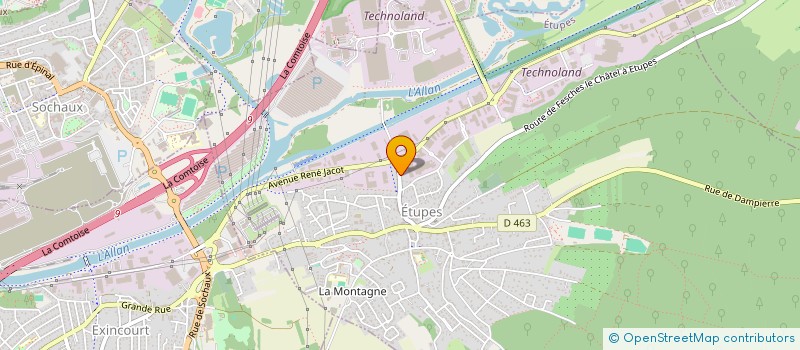 localisation de l'entreprise SCI SOHANNE  ETUPES