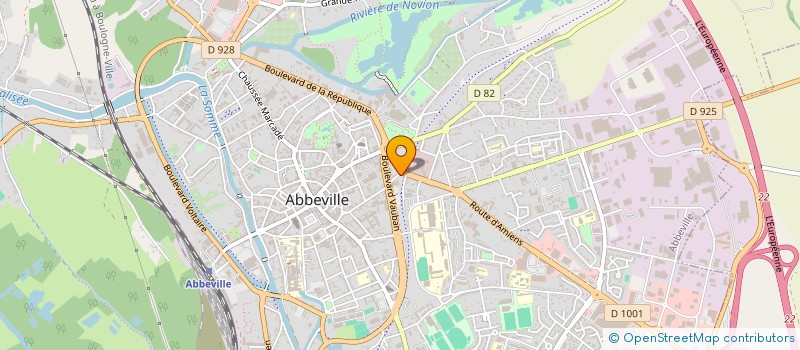 localisation de l'entreprise SCI SOHERE à ABBEVILLE
