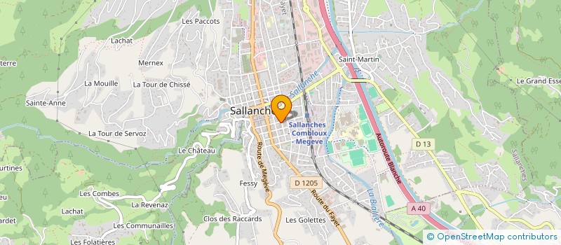 localisation de l'entreprise SCI SOHIL à SALLANCHES