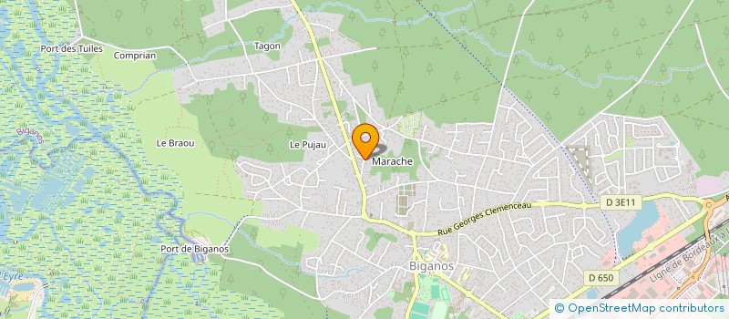 localisation de l'entreprise SCI SOHJA  BIGANOS