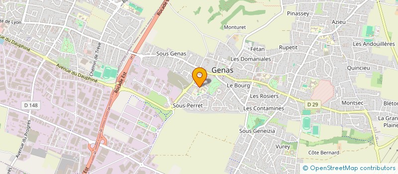 localisation de l'entreprise SCI SOHO AVENUE  GENAS