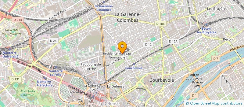 localisation de l'entreprise SCI SOHZA à COURBEVOIE