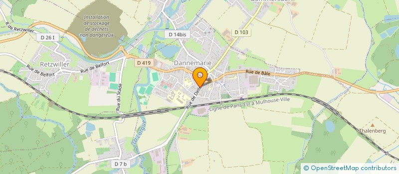 localisation de l'entreprise SCI SOICHET IMMO  DANNEMARIE