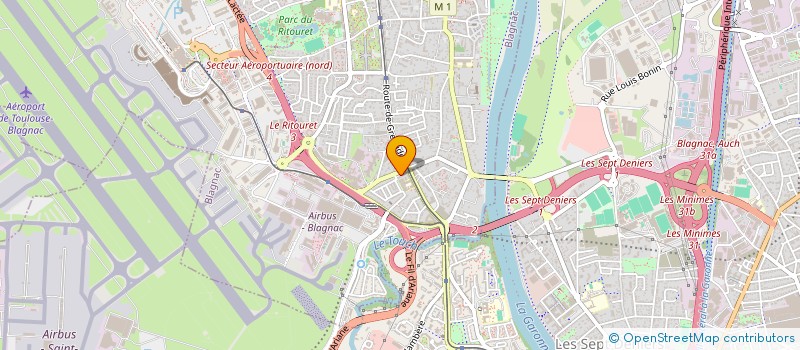 localisation de l'entreprise SCI SOINS 2000  BLAGNAC