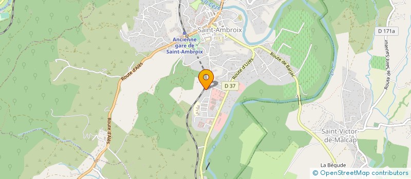 localisation de l'entreprise SCI SOINS ET ASPHALTE  SAINT-AMBROIX